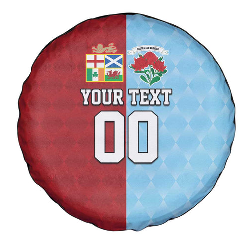 Custom British Lions Australia Waratahs Spare Tire Cover Sporty Style