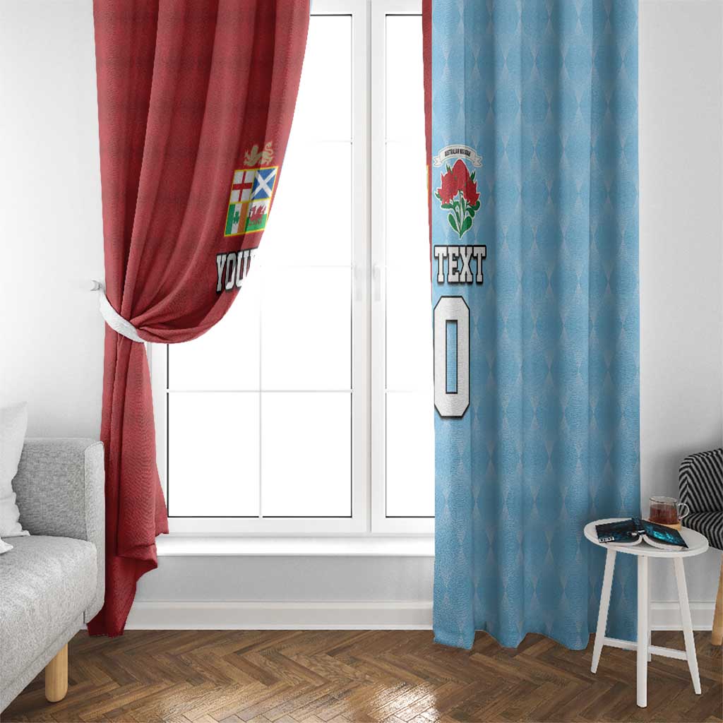 Custom British Lions Australia Waratahs Window Curtain Sporty Style