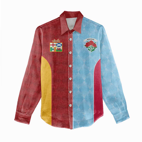 Custom British Lions Australia Waratahs Women Casual Shirt Sporty Style