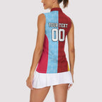 Custom British Lions Australia Waratahs Women Sleeveless Polo Shirt Sporty Style