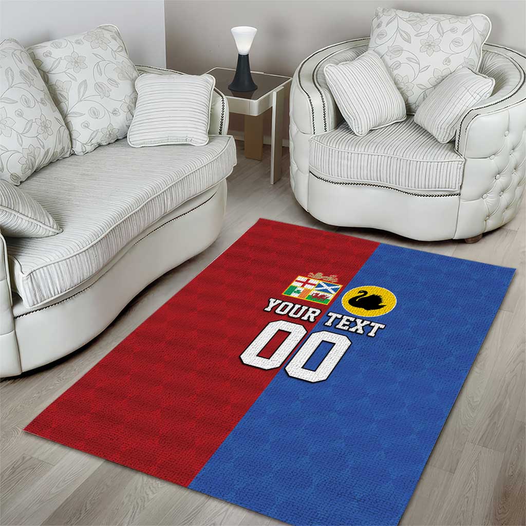 Custom British Lions Australia Western Force Area Rug Sporty Style