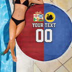 Custom British Lions Australia Western Force Beach Blanket Sporty Style
