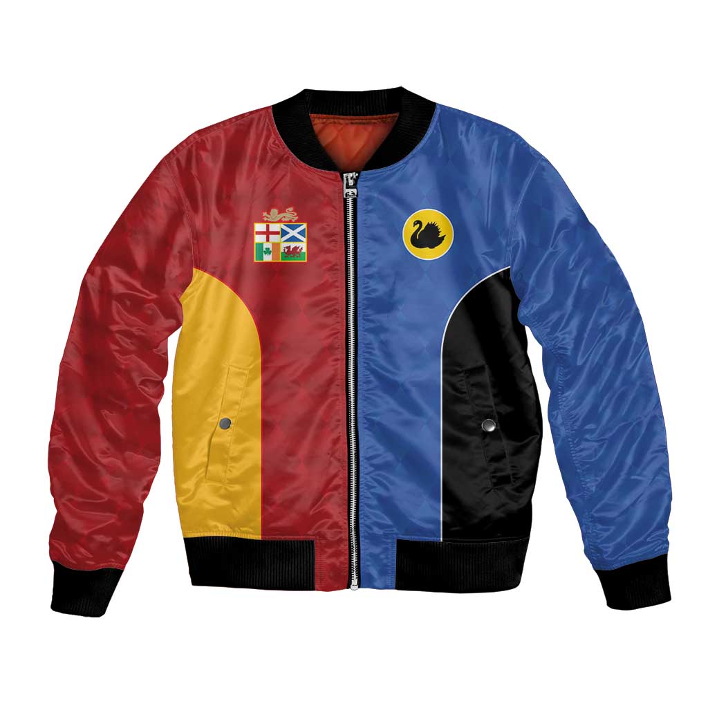 Custom British Lions Australia Western Force Bomber Jacket Sporty Style