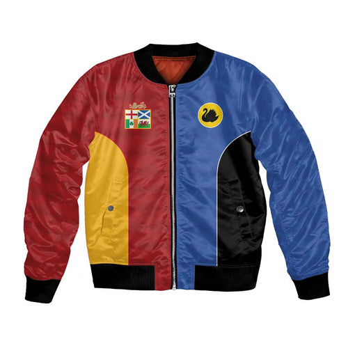 Custom British Lions Australia Western Force Bomber Jacket Sporty Style