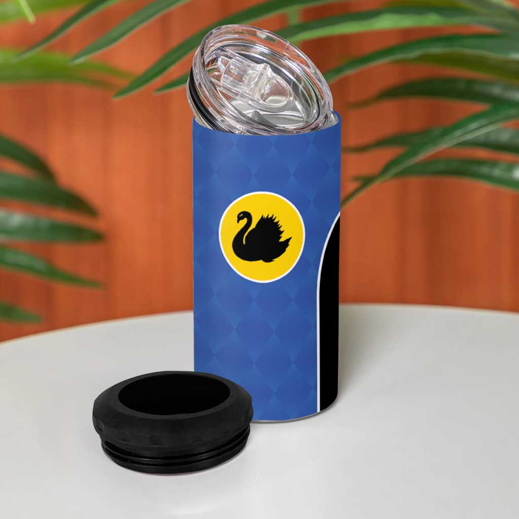 Custom British Lions Australia Western Force 4 in 1 Can Cooler Tumbler Sporty Style