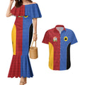 Custom British Lions Australia Western Force Couples Matching Mermaid Dress and Hawaiian Shirt Sporty Style