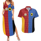 Custom British Lions Australia Western Force Couples Matching Summer Maxi Dress and Hawaiian Shirt Sporty Style