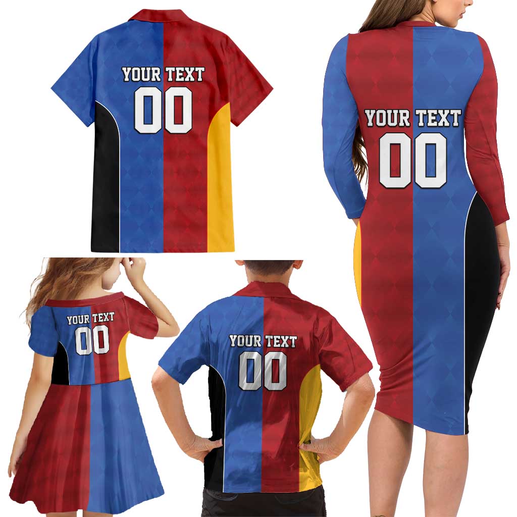 Custom British Lions Australia Western Force Family Matching Long Sleeve Bodycon Dress and Hawaiian Shirt Sporty Style