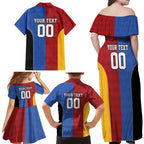 Custom British Lions Australia Western Force Family Matching Off Shoulder Maxi Dress and Hawaiian Shirt Sporty Style