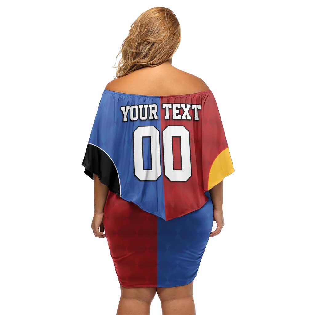 Custom British Lions Australia Western Force Family Matching Off Shoulder Short Dress and Hawaiian Shirt Sporty Style