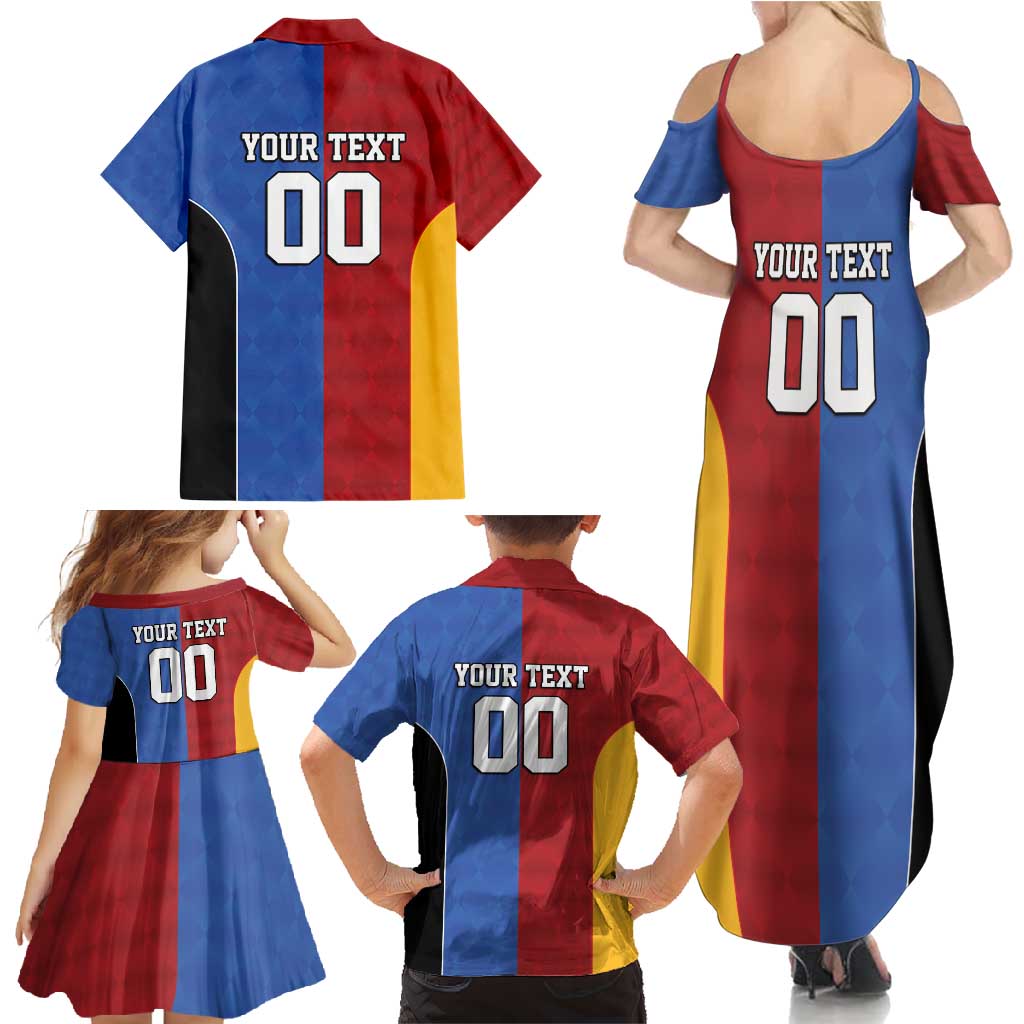 Custom British Lions Australia Western Force Family Matching Summer Maxi Dress and Hawaiian Shirt Sporty Style