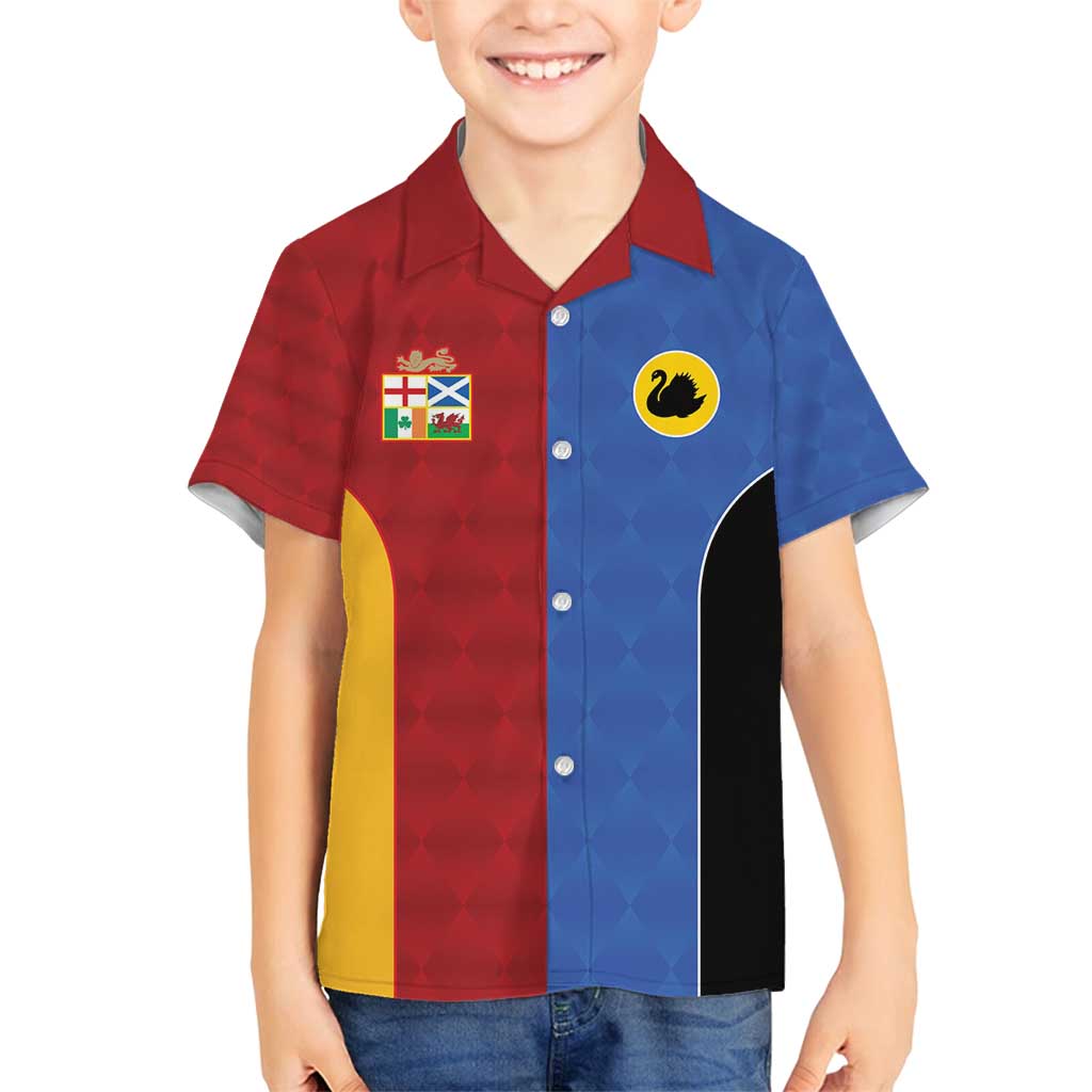 Custom British Lions Australia Western Force Family Matching Summer Maxi Dress and Hawaiian Shirt Sporty Style