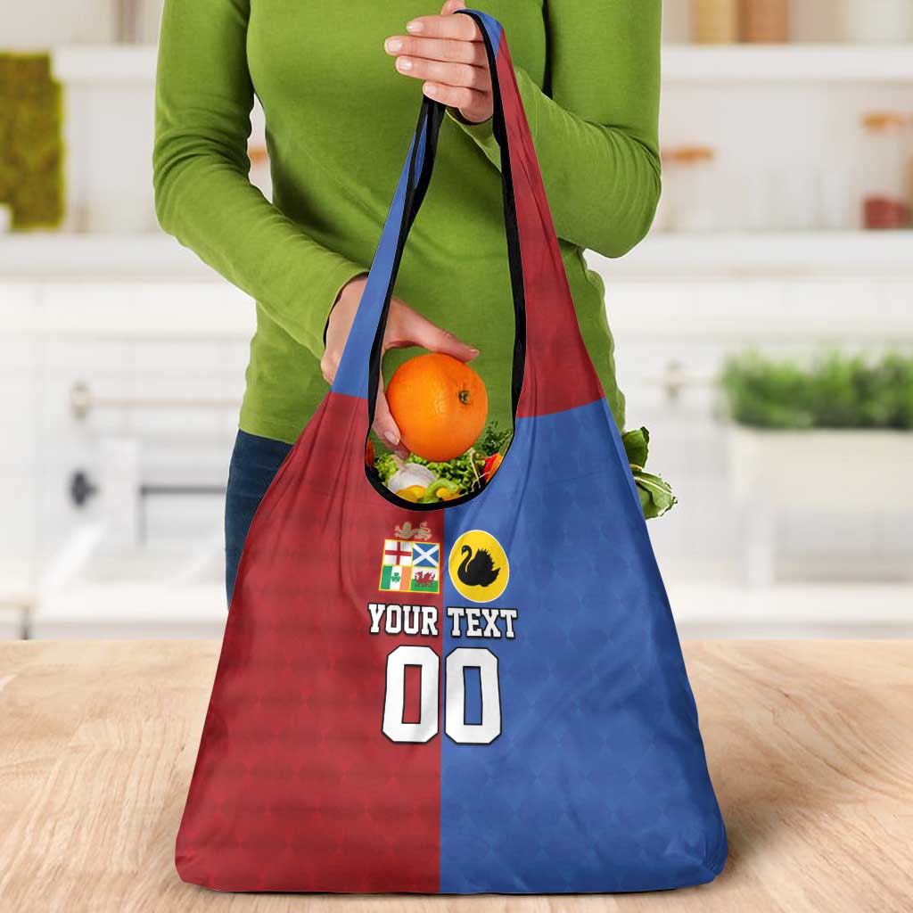 Custom British Lions Australia Western Force Grocery Bag Sporty Style