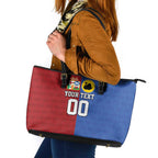 Custom British Lions Australia Western Force Leather Tote Bag Sporty Style