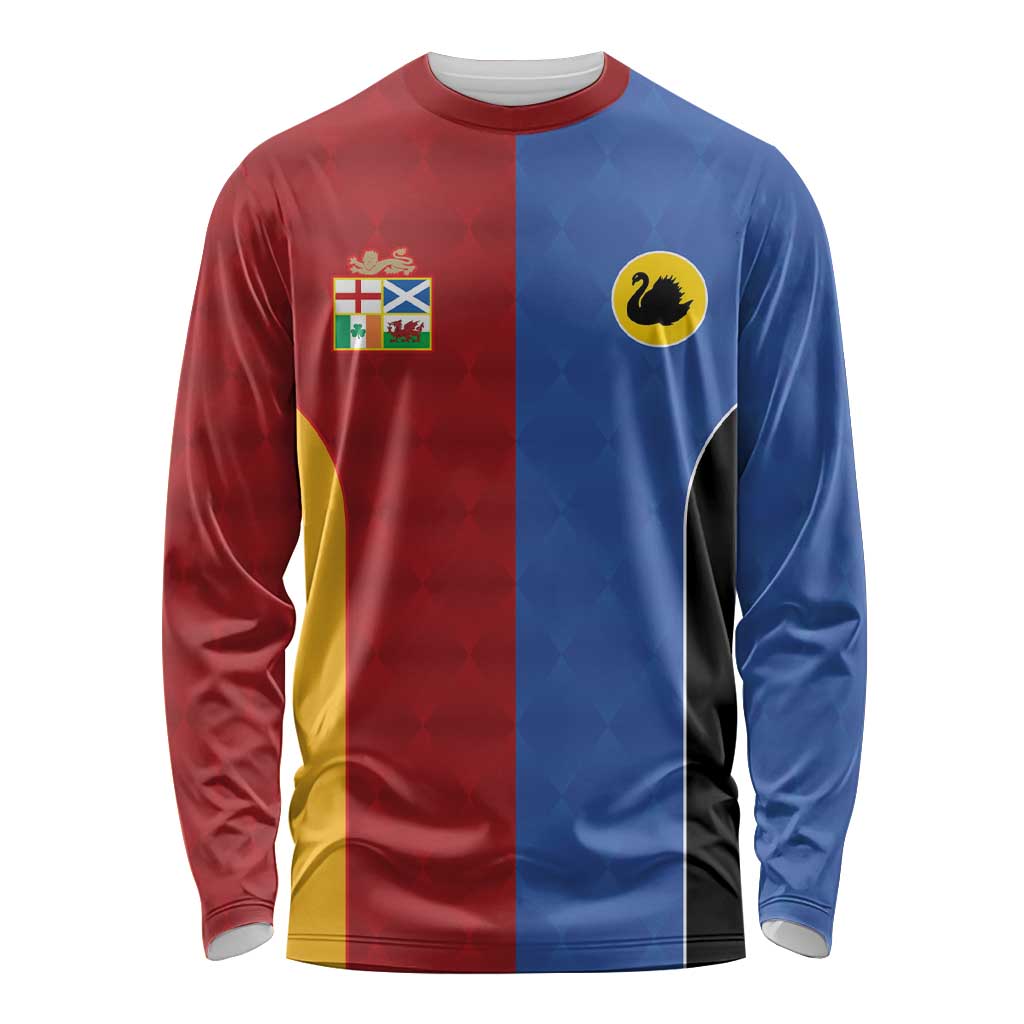 Custom British Lions Australia Western Force Long Sleeve Shirt Sporty Style