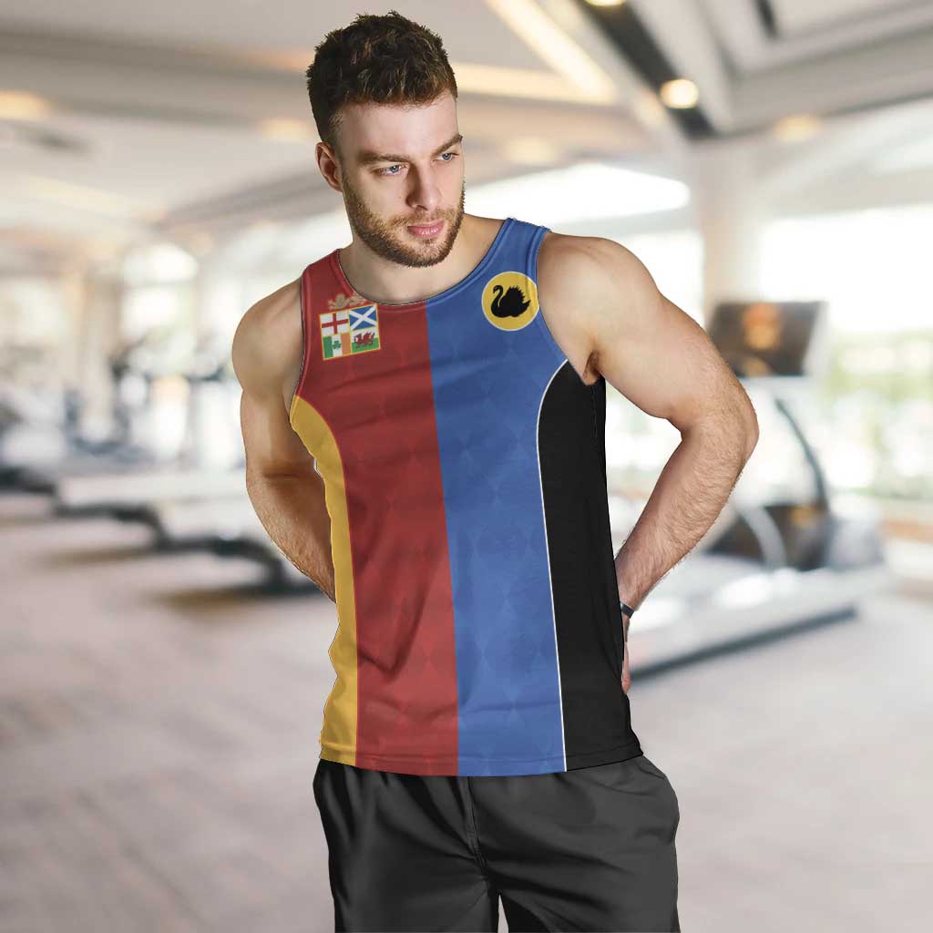 Custom British Lions Australia Western Force Men Tank Top Sporty Style