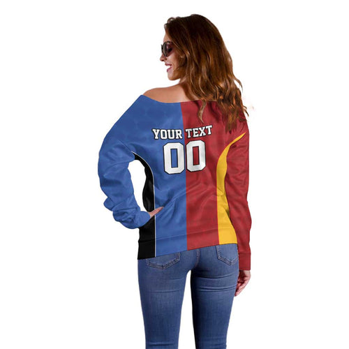Custom British Lions Australia Western Force Off Shoulder Sweater Sporty Style