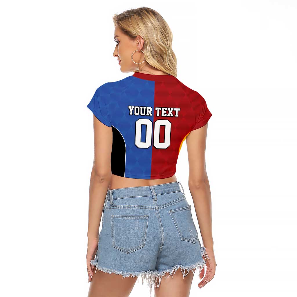 Custom British Lions Australia Western Force Raglan Cropped T Shirt Sporty Style
