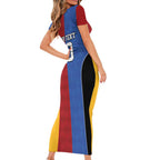Custom British Lions Australia Western Force Short Sleeve Bodycon Dress Sporty Style
