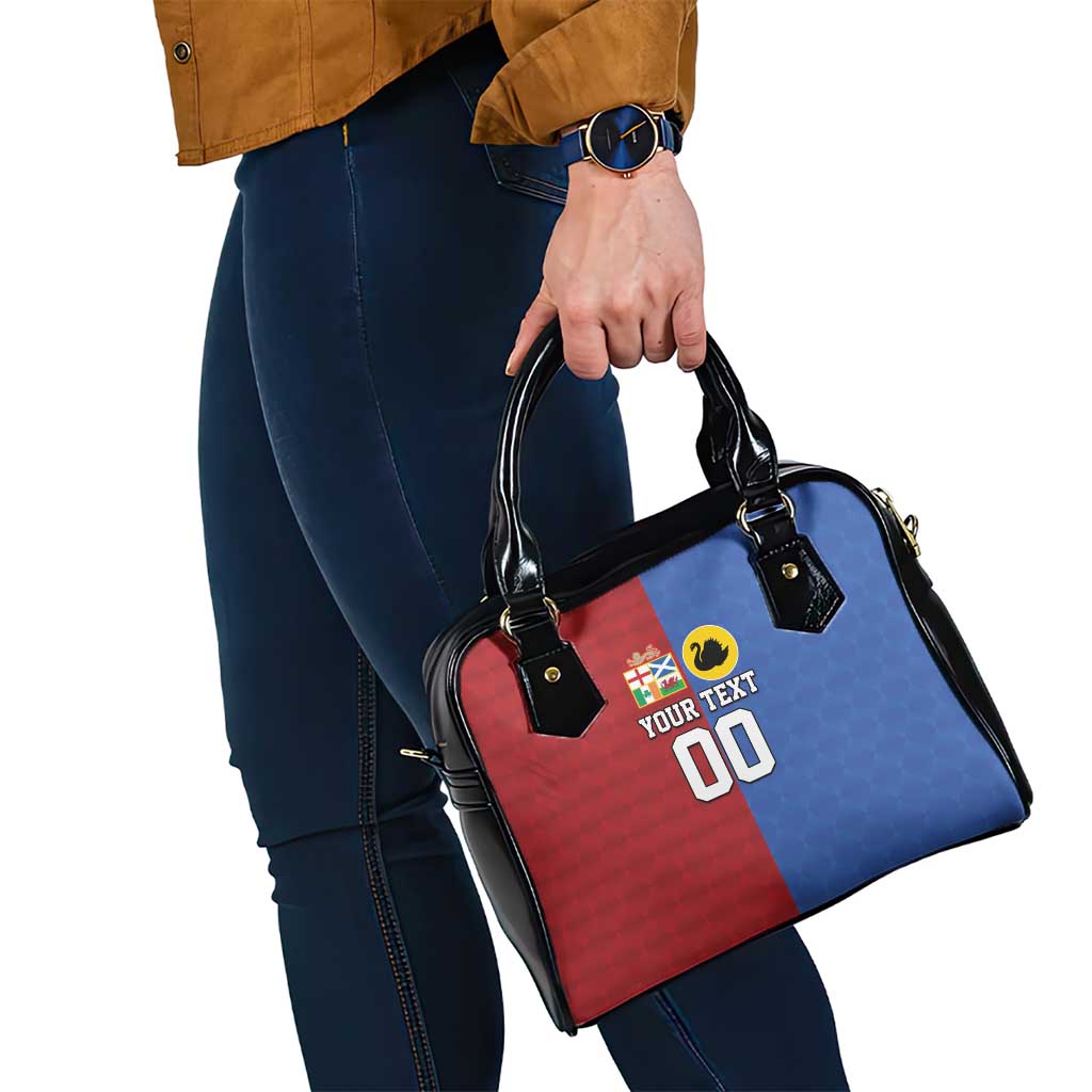 Custom British Lions Australia Western Force Shoulder Handbag Sporty Style
