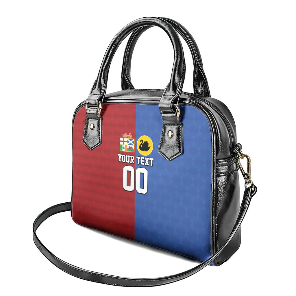 Custom British Lions Australia Western Force Shoulder Handbag Sporty Style