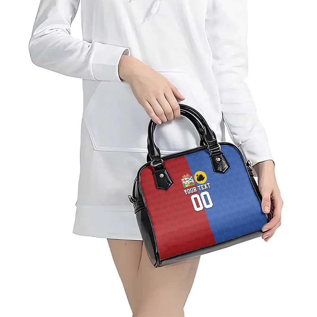 Custom British Lions Australia Western Force Shoulder Handbag Sporty Style