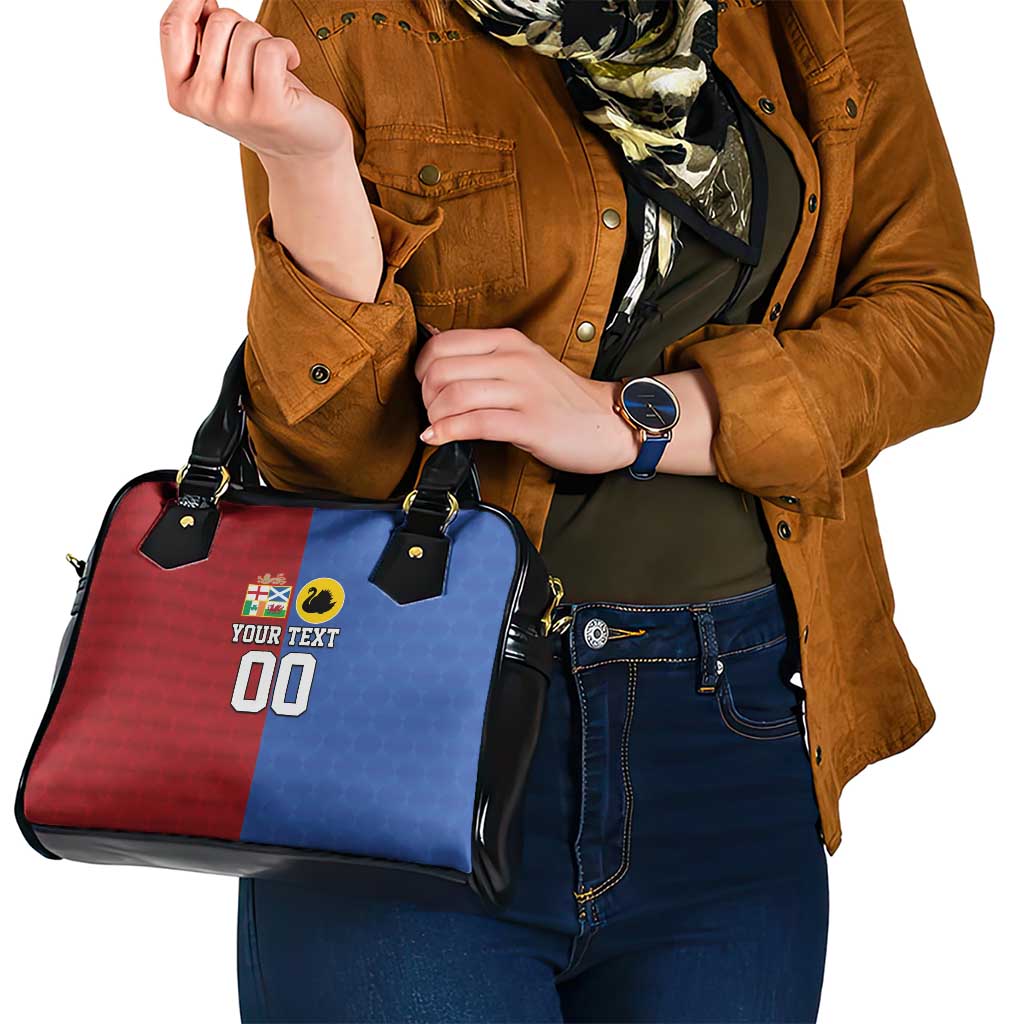 Custom British Lions Australia Western Force Shoulder Handbag Sporty Style