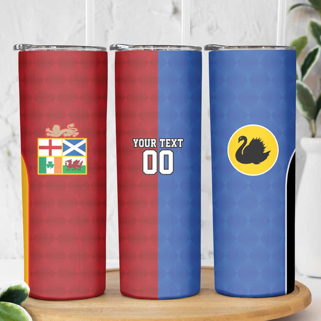 Custom British Lions Australia Western Force Skinny Tumbler Sporty Style