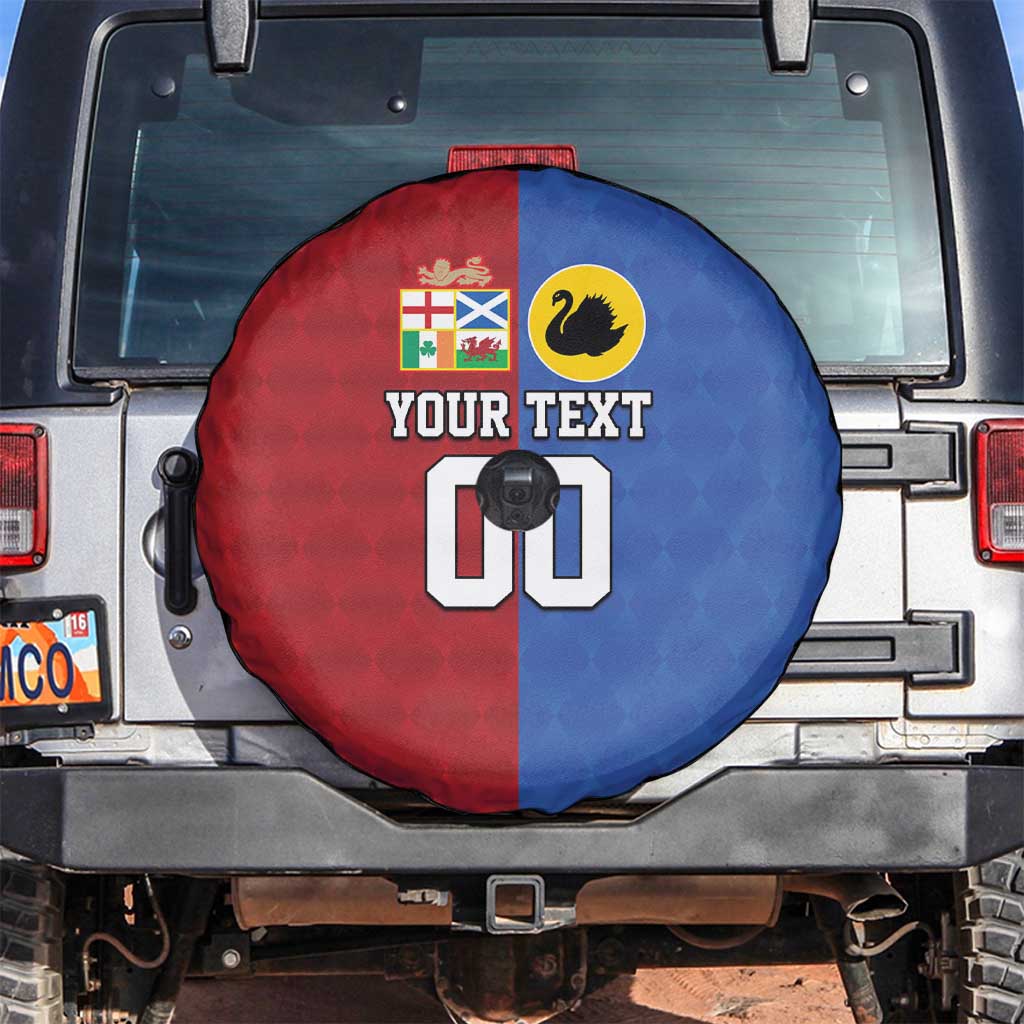 Custom British Lions Australia Western Force Spare Tire Cover Sporty Style