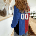 Custom British Lions Australia Western Force Women Casual Shirt Sporty Style