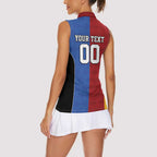 Custom British Lions Australia Western Force Women Sleeveless Polo Shirt Sporty Style