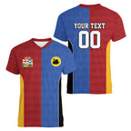 Custom British Lions Australia Western Force Women V-Neck T-Shirt Sporty Style