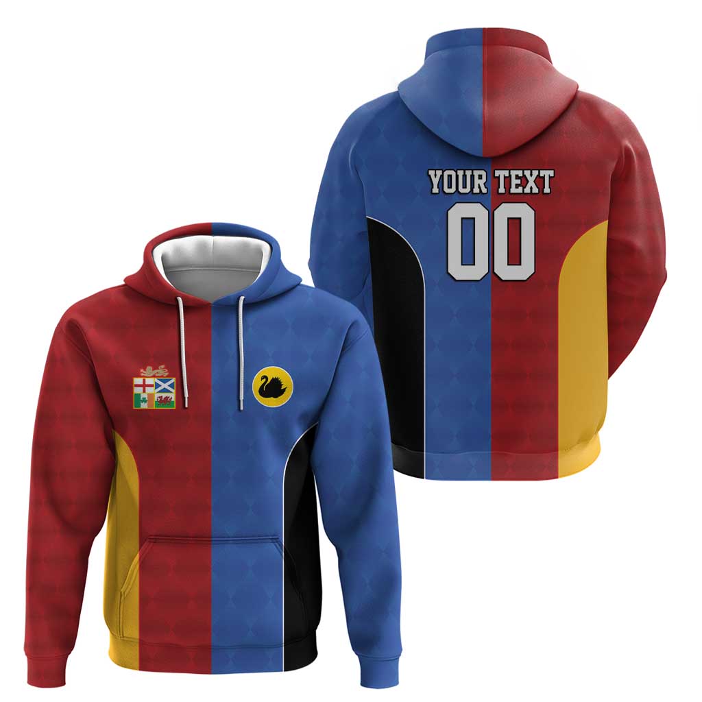 Custom British Lions Australia Western Force Zip Hoodie Sporty Style