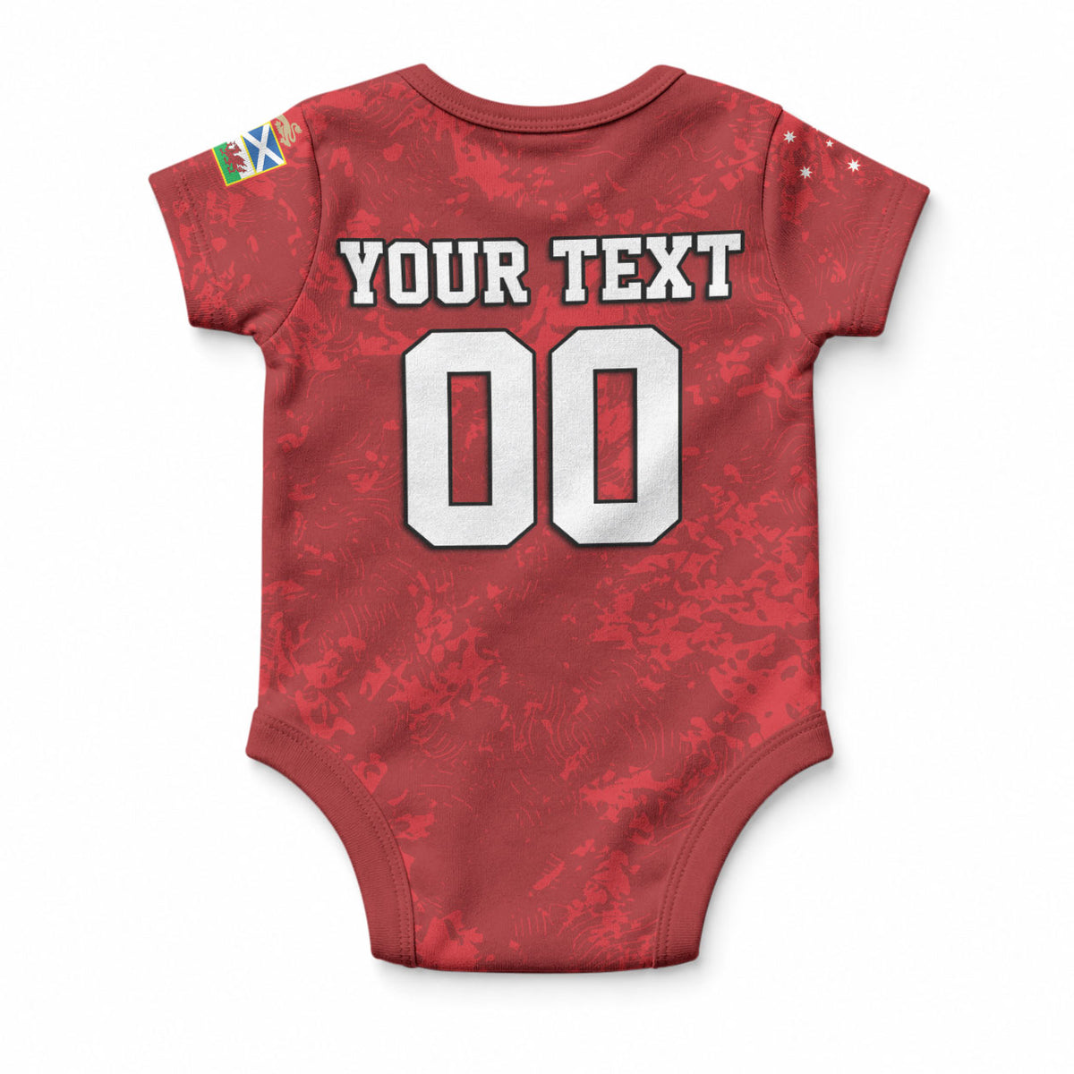 Custom British Lions-AUNZ Baby Onesie Australia-New Zealand Indigenous Motif