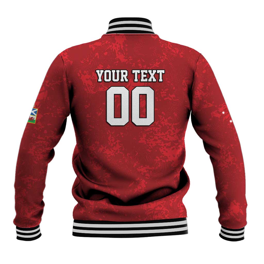 Custom British Lions-AUNZ Baseball Jacket Australia-New Zealand Indigenous Motif