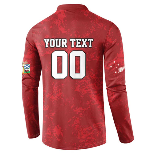 Custom British Lions-AUNZ Button Sweatshirt Australia-New Zealand Indigenous Motif