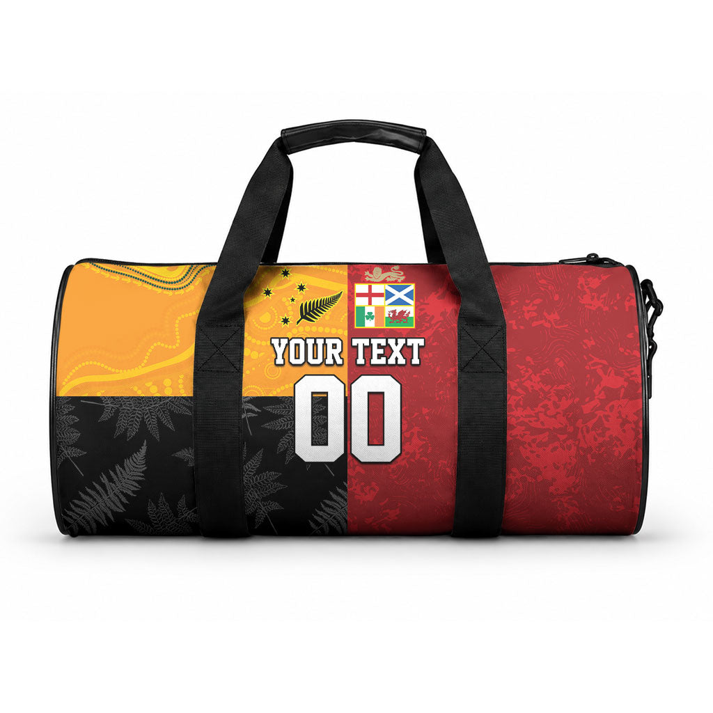 Custom British Lions-AUNZ Duffle Bag Australia-New Zealand Indigenous Motif