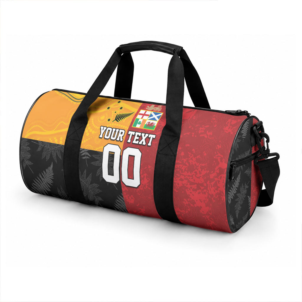 Custom British Lions-AUNZ Duffle Bag Australia-New Zealand Indigenous Motif