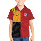 Custom British Lions-AUNZ Hawaiian Shirt Australia-New Zealand Indigenous Motif