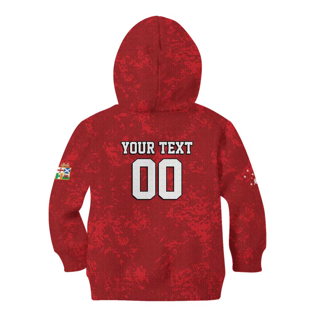 Custom British Lions-AUNZ Kid Hoodie Australia-New Zealand Indigenous Motif