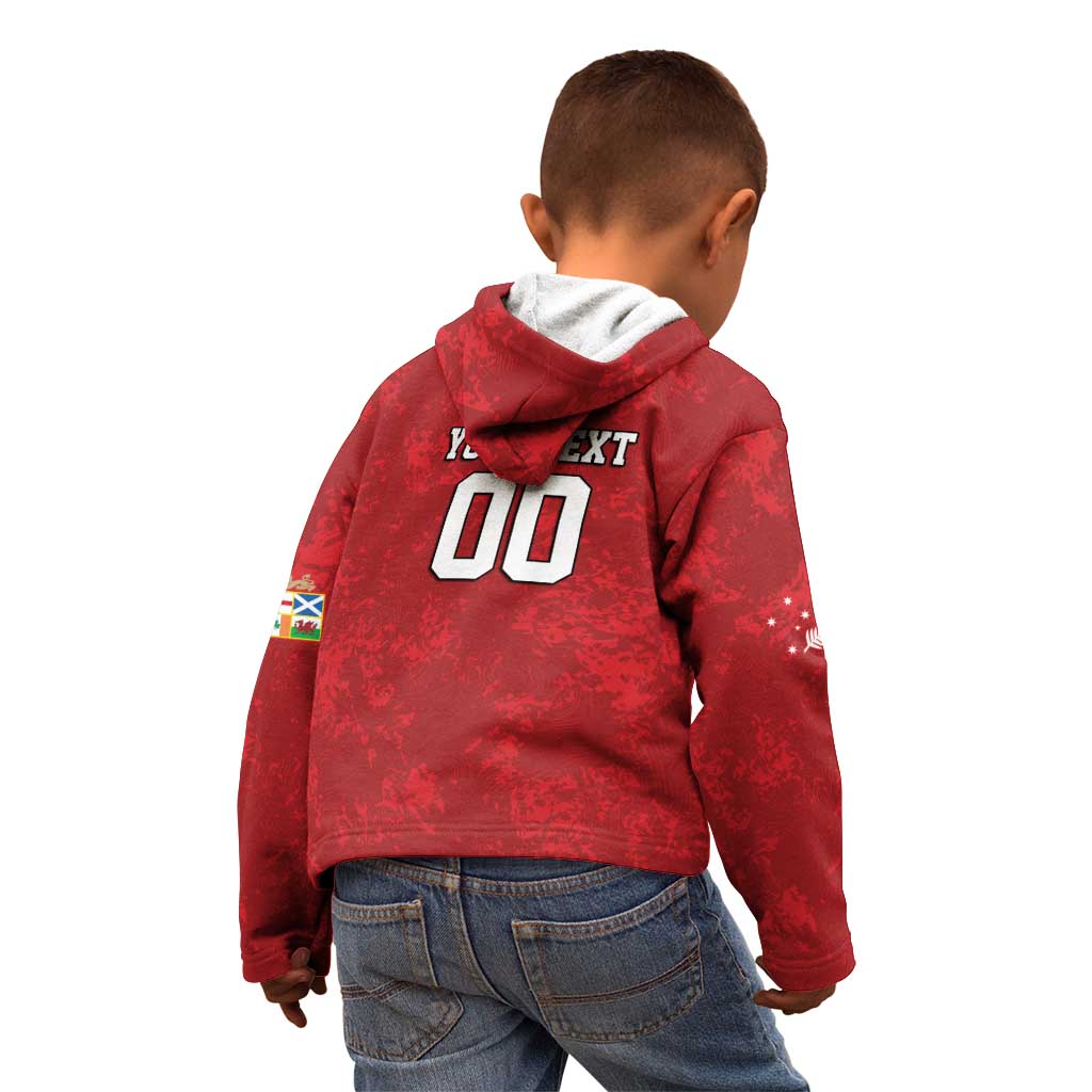 Custom British Lions-AUNZ Kid Hoodie Australia-New Zealand Indigenous Motif
