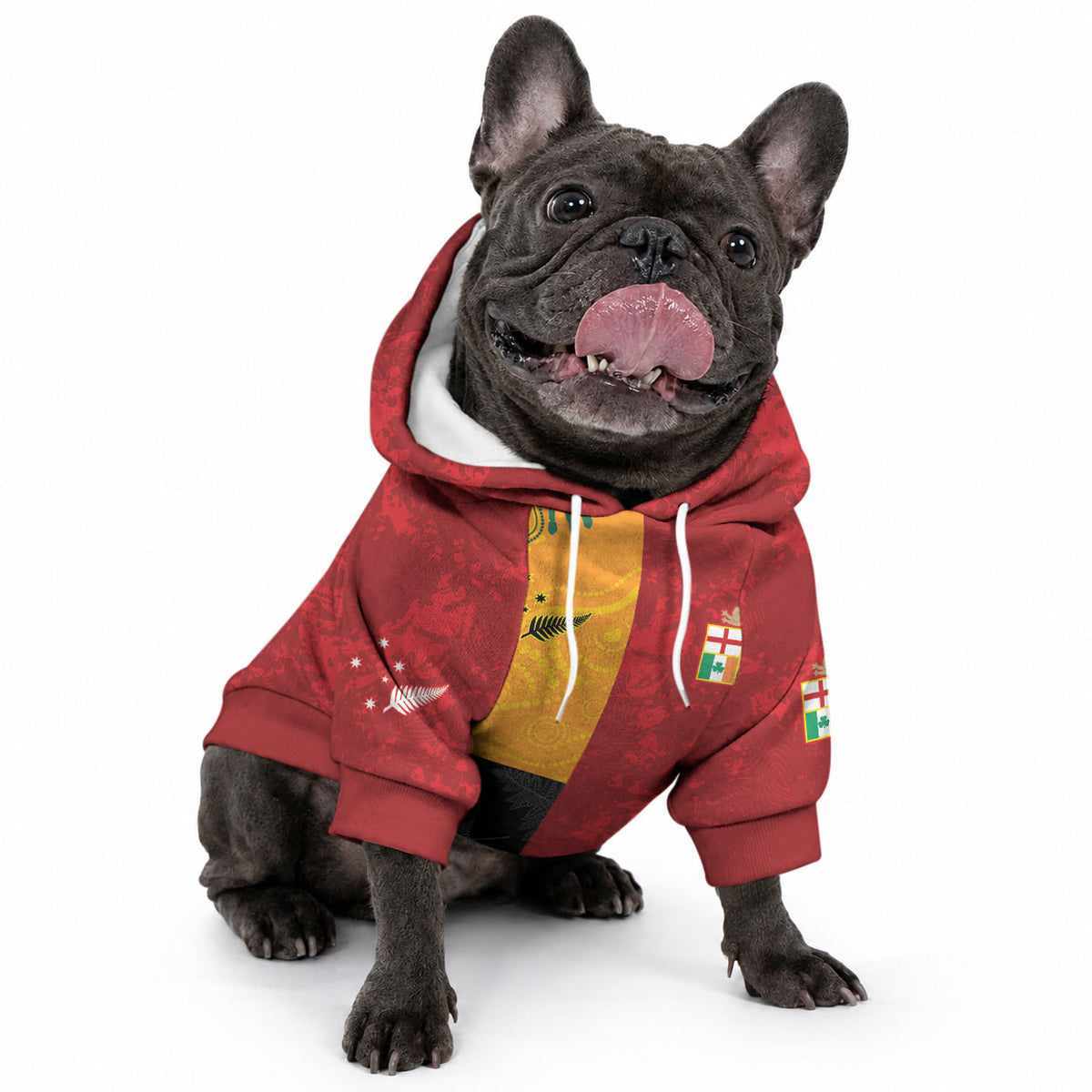 Custom British Lions-AUNZ Pet Hoodie Australia-New Zealand Indigenous Motif
