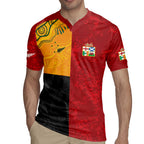 Custom British Lions-AUNZ Rugby Jersey Australia-New Zealand Indigenous Motif
