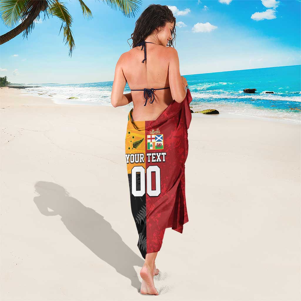Custom British Lions-AUNZ Sarong Australia-New Zealand Indigenous Motif