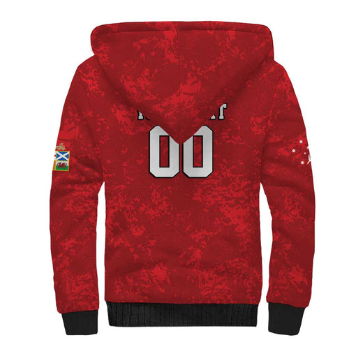 Custom British Lions-AUNZ Sherpa Hoodie Australia-New Zealand Indigenous Motif