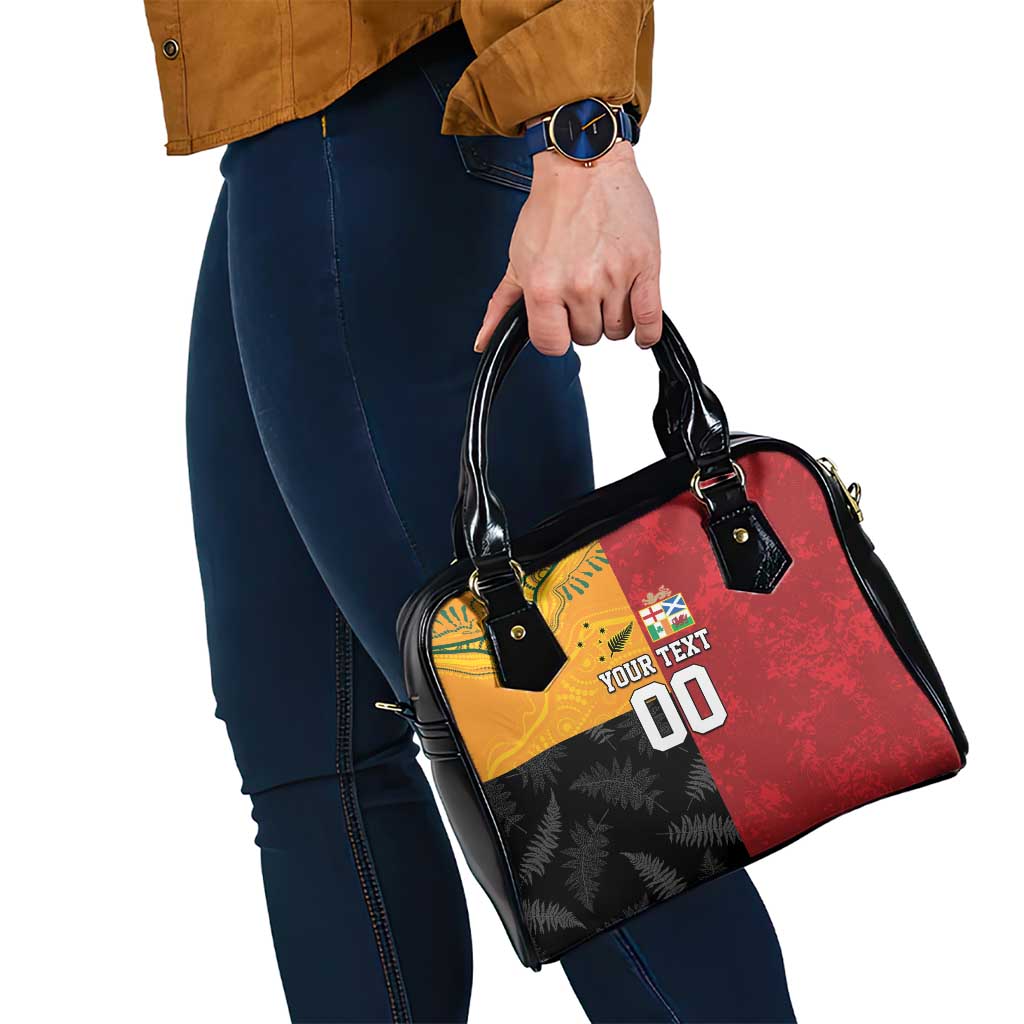 Custom British Lions-AUNZ Shoulder Handbag Australia-New Zealand Indigenous Motif