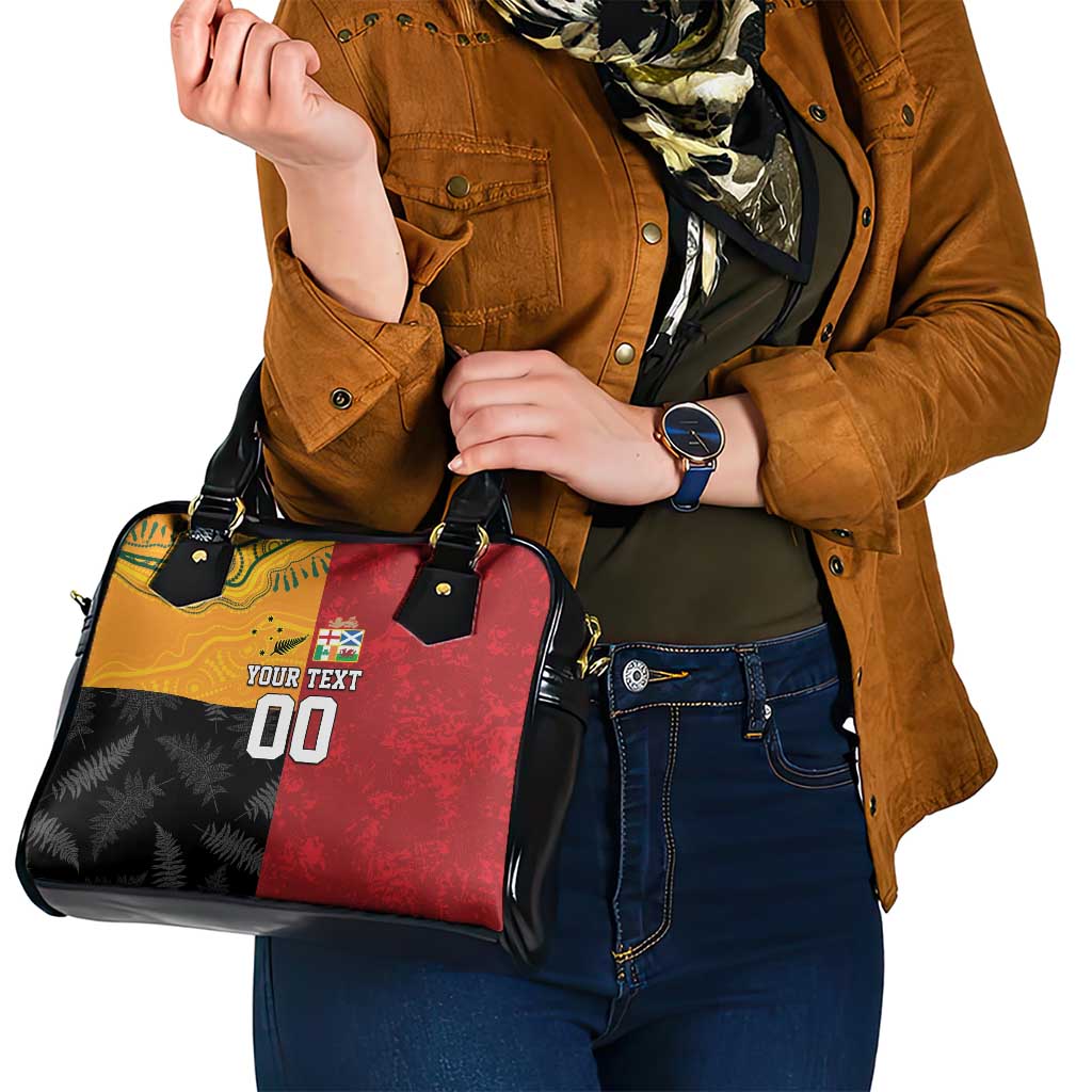 Custom British Lions-AUNZ Shoulder Handbag Australia-New Zealand Indigenous Motif
