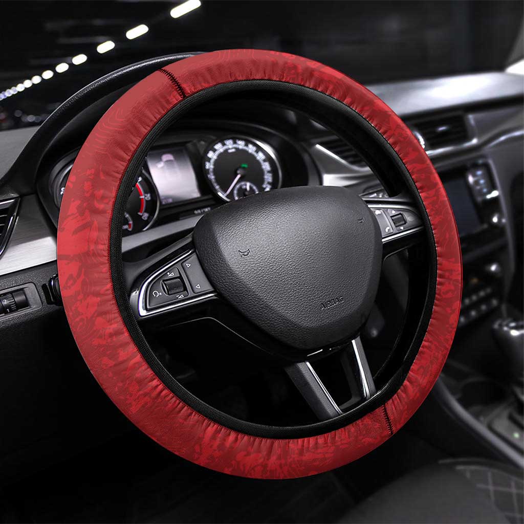 British Lions-AUNZ Steering Wheel Cover Australia-New Zealand Indigenous Motif