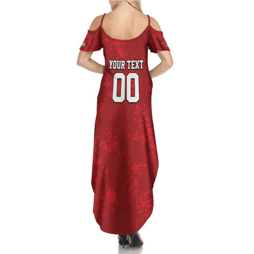 Custom British Lions-AUNZ Summer Maxi Dress Australia-New Zealand Indigenous Motif