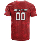 Custom British Lions-AUNZ T Shirt Australia-New Zealand Indigenous Motif